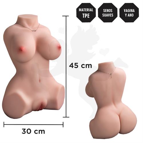 Torso Realista TPE con Vagina Hiper Realista y Senos Suaves